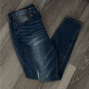 Fashion Nova Dark Blue Skinny Jeans